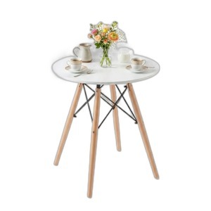 Bàn cafe Eames tròn chân gỗ CFD68017
