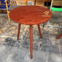 Bàn Cafe Gỗ Mặt Tròn 3 Chân