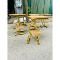 Bàn cafe tròn , kệ đầu giường chân sắt sơn tĩnh điện , phong cách hiện đại , thiết kế độc đáo chất liệu gỗ MDF