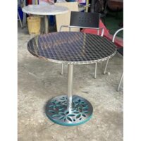 BÀN CAFE/BÀN TRỤ INOX MẶT TRÒN - THANH LÝ