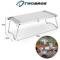 Bàn Camping, Bàn Gấp Inox, Bàn Bếp Mini Di Động Cắm Trại Ngoài Trời - Chính Hãng TwoBros