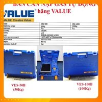 Bàn cân nạp ga điện tử ngắt tự động VALUE VES-50B 50Kg - VES-100B 100Kg - Can gas 50B 100B