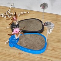 Bàn cào móng cho mèo hình chuột có kèm catnip