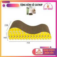 Bàn Cào Móng Ghế Tình Yêu Siêu Hot Cho Mèo (Tặng Kèm Cỏ CATNIP và 3 gói súp thưởng )