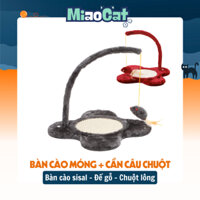 Bàn Cào Móng & Trụ Đồ Chơi Con Chuột Thư Giãn Xả Stress Cho Mèo BC3338 MIAOCAT