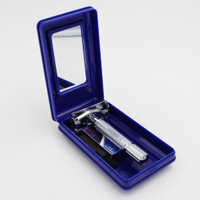 Bàn cạo râu truyền thống Ming shi 9508-G kẹp với 2 cánh bướm, vệ sinh thân thể - Lõi đồng mạ chrome Ruixiang shop