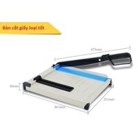 Bàn cắt giấy đa năng có 2 nẹp giấy giữ giấy tốt- lưỡi cắt ngọt