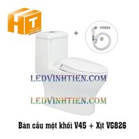 Bàn cầu 1 khối VIGLACERA V45