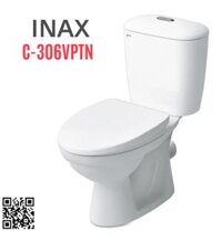Bàn cầu 2 khối nắp êm thoát ngang Inax C-306VPTN