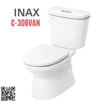Bàn cầu 2 khối nắp êm xả nhấn Inax C-306VAN