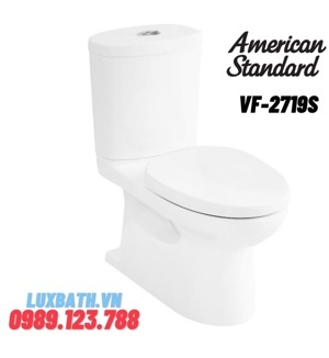 Bàn cầu 2 khối xả nhấn American Standard VF-2719