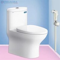Bàn cầu khối Viglacera V37 – Bồn cầu két liền tiết kiệm nước – cái