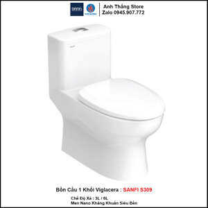 Bàn cầu một khối Sanfi S309