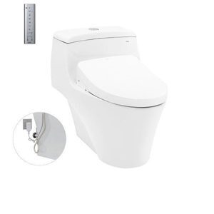 Bàn cầu Toto 1 khối CW823RAW11 - nắp điện tử Washlet