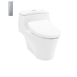 Bàn cầu Toto 1 khối CW823REAW12 nắp rửa điện tử Washlet+