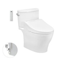 Bàn cầu TOTO,kèm nắp rửa điện tử WASHLET dòng C5: CS767RW14