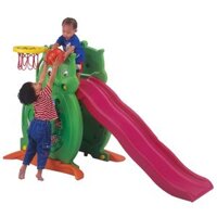 Bán Cầu trượt chim cú mèo kép có bóng rổ SL-04L