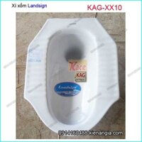 Bàn cầu xí xổm Landsign trắng KAG-XX10