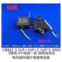 Bán CBB61 3.2 UF + 1.2 UFX3 300V Năm 5 Dây Quạt Trần Có Bộ Điều Chỉnh Tốc Độ Ánh Sáng Bắt Đầu Tụ Điện