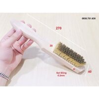 Bàn Chải Cán Gỗ Sợi Cước Đồng 615(0.2)