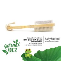 Bàn Chải Chà Chân Body&amp;Mind Foot Brush With Pumice Stone