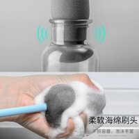 Bàn chải chén không có góc chết xử lý dài miếng bọt biển làm sạch bé chai rửa chén tạo tác bàn chải nhỏ nước giữ nhiệt c