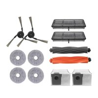 Bàn chải chính máy hút bụi Robot / bàn chải bên / bộ lọc + túi bụi + vải lau nhà tương thích với phụ tùng thay thế Dreame (X40 Pro Ultra)