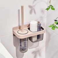Bàn Chải Cọ Bồn Cầu Kèm Giá Đỡ Gắn Tường Tiện Dụng