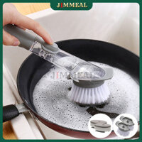 Bàn Chải Cọ Rửa Chén Bát Xoong Nồi, Cây Cọ Chà Rửa Nồi Xoong 2in1 Có Chỗ Đựng Nước Rửa Chén - Bọt Biển Lẻ