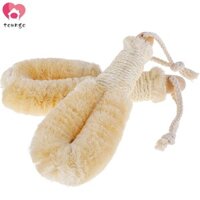Bàn chải da khô 9.65 inch Bàn chải tắm Spa tự nhiên Bàn chải da khô Sisal với sợi tự nhiên Tay cầm bằng gỗ Sisal Bàn chải cơ thể khô Bồn tắm Máy chà sàn cơ thể cho da SHOPSKC5463