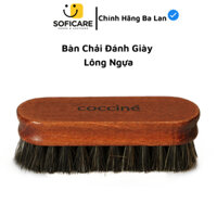 Bàn chải đánh giày lông ngựa Dark Horse bằng gỗ nguyên khối cao cấp, chính hãng - Coccine Brush for Polishing
