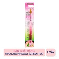 Bàn chải đánh răng Bamboo Salt Himalaya Pink Salt Green Tea  vỉ 1 cây