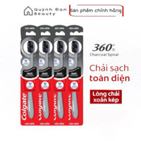 Bàn chải đánh răng Colgate 360 độ than hoạt tính & lông chải xoắn kép
