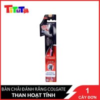Bàn chải đánh răng Colgate than hoạt tính kháng khuẩn SlimSoft Charcoal mềm mảnh Màu ngẫu nhiên