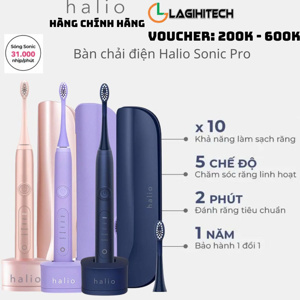 Bàn chải đánh răng điện Halio Sonic Whitening Electric Toothbrush