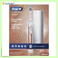 Bàn Chải Đánh Răng Điện Oral-B Pro 6000 Smart Series, Oral B Electric Toothbrush, Ngừa Sâu Răng Hiệu Quả, Nhập Đức, Hàng Chính Hãng - Vàng hồng
