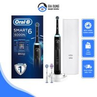 Bàn Chải Đánh Răng Điện Oral-B Pro 6000 Smart Series, Oral B Electric Toothbrush, Ngừa Sâu Răng Hiệu Quả, Nhập Đức, Hàng Chính Hãng - Đen