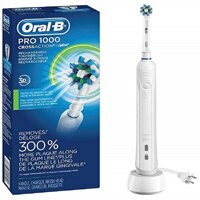 Bàn chải đánh răng điện Oral B từ USA Oral B Pro 1000 Electric Power Rechargeable Toothbrush with Automatic Timer and Cross Action Brush Head Powered by BrAun Oral B