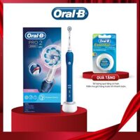 Bàn chải đánh răng điện Oral-B Pro 2 Blue D501.513 - Hàng chính hãng