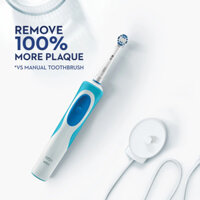 Bàn chải đánh răng điện Oral-B Vitality Đầu bàn chải xoay 2D Làm sạch sâu Chính xác Làm sạch 1 chế độ Sạc cảm ứng chống nước D12 Bàn chải đánh răng sạc dành cho người lớn / trẻ em được cung cấp bởi Braun