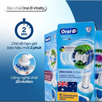 Bàn chải đánh răng điện Oral B vitality Plus chính hãng (Hàng Úc) có nhắc giờ 2 phút
