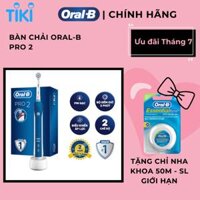 Bàn chải đánh răng điện Oral-B Pro 2 Blue D501.513 - Hàng chính hãng