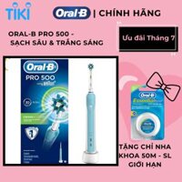 Bàn chải đánh răng điện Oral-B Pro 500 D16.513 - Hàng chính hãng 100