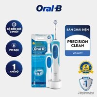 Bàn chải đánh răng điện Oral-B Vitality Precision Clean Blue D12.513- Hàng chính hãng 100
