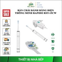 Bàn chải đánh răng điện thông minh Rapido RST-15CW Pin 800mAh, Chống nước vượt trội IPX7, 5 Chế độ