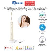 Bàn chải đánh răng điện, tích hợp 5 chế độ làm sạch Philips Sonicare HX2471 Series 3200