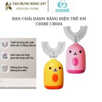 Bàn chải đánh răng điện trẻ em CHIBÉ CB004, thiết kế lông bàn chải hình chữ U bằng Silicon - Bảo hành 12 tháng