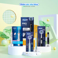 Bàn chải đánh răng điện tự động Oral B Pro Seri 1/3000/ Pro 4000 làm sạch răng, hạn chế viêm nướu