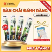 Bàn Chải Đánh Răng Hàn Quốc BOSSI 921, Bàn Chải Đánh Răng Mềm Than Tre Hoạt Tính 30c/Hộp