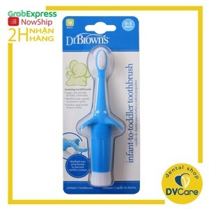 Bàn chải đánh răng hình con Voi Dr Brown's cho trẻ 0-3 tuổi